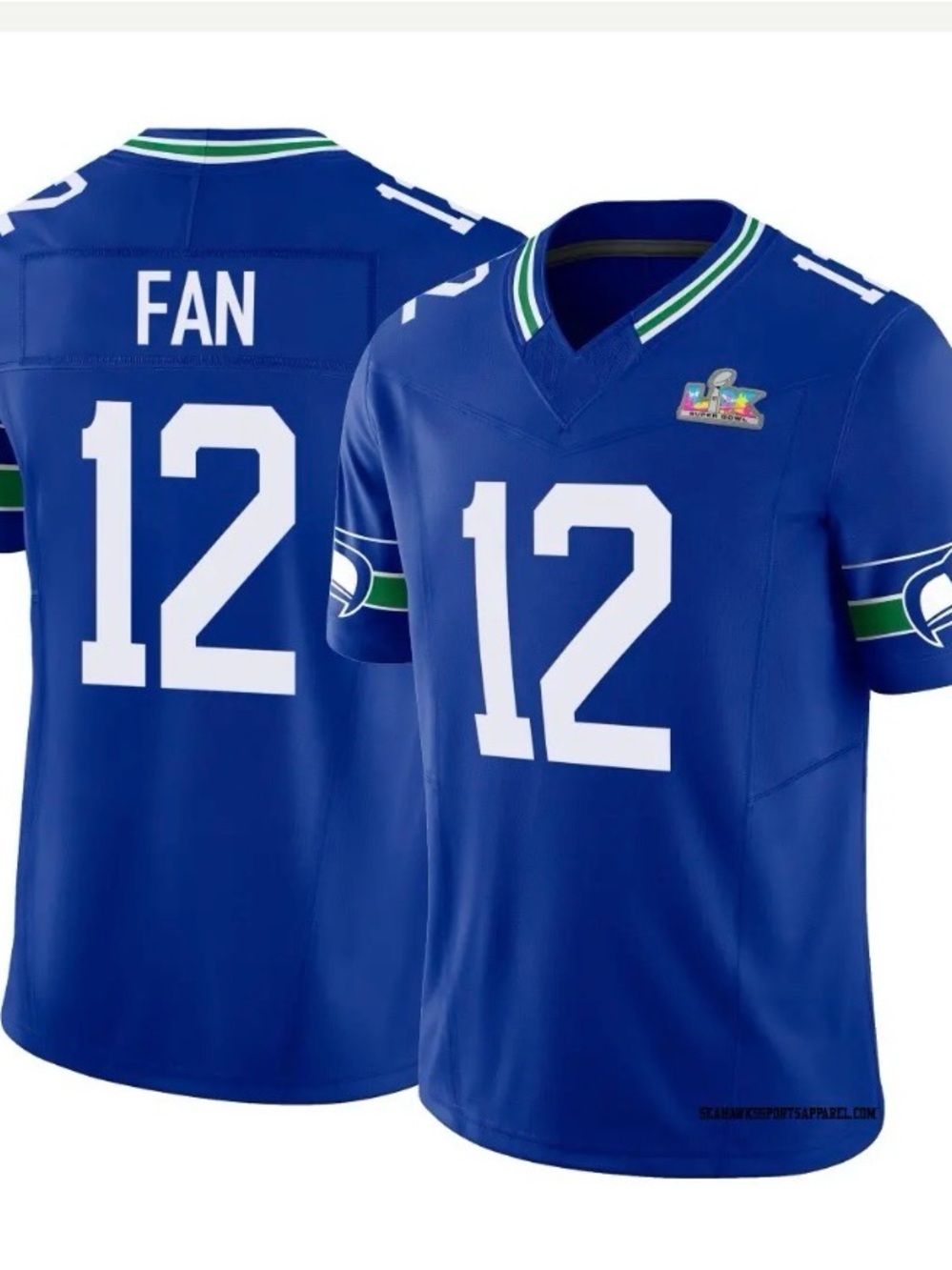 NFL Seattle Seahawks #12 “Fan” Super Bowl LX Jersey